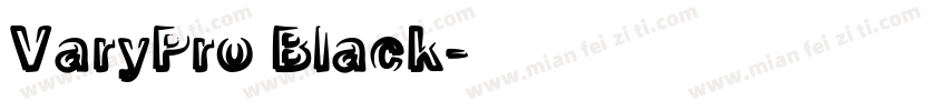 VaryPro Black字体转换